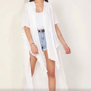 Free People FP One Angelica Kimono Cover Up in White Size XS / S